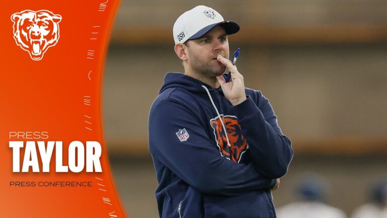 Press Taylor discusses rookie minicamp, elevation to offensive coordinator Press Conference