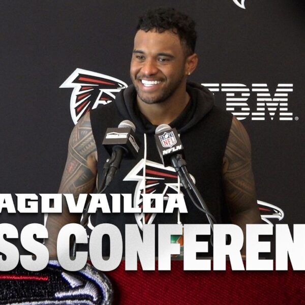 Quarterback Tua Tagovailoa speaks on experiencing growth in joining Falcons Press Conference