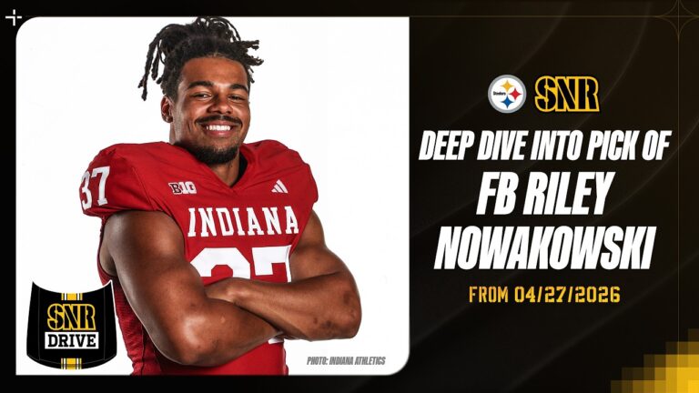 Riley Nowakowski Deep Dive on SNR Drive Pittsburgh Steelers