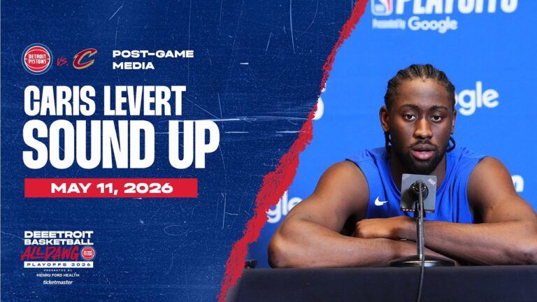Round 2 Game 4: Post-Game Press Conference: Caris LeVert Pistons vs. Cavs  05.11.26