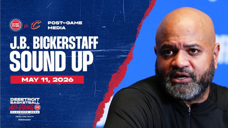 Round 2 Game 4: Post-Game Press Conference: J.B. Bickerstaff Pistons vs. Cavs  05.11.26