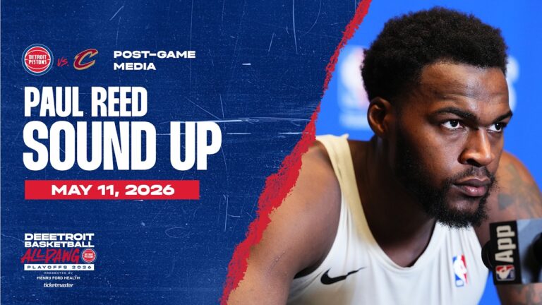 Round 2 Game 4: Post-Game Press Conference: Paul Reed Pistons vs. Cavs  05.11.26