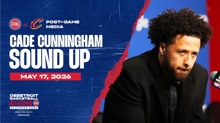 Round 2 Game 7: Post-Game Press Conference: Cade Cunningham Pistons vs. Cavs 05.17.26