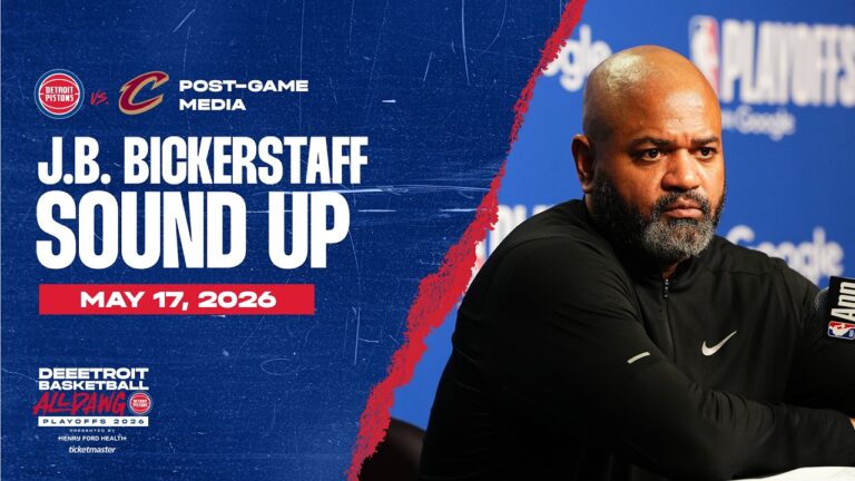 Round 2 Game 7: Post-Game Press Conference: J.B. Bickerstaff Pistons vs. Cavs 05.17.26
