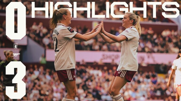 RUSSO AT THE DOUBLE HIGHLIGHTS Aston Villa vs Arsenal (0-3) Russo, Maanum