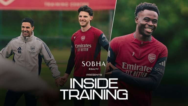 Saka, Rice & Eze shooting practice INSIDE TRAINING Ready for Atleti l Champions League