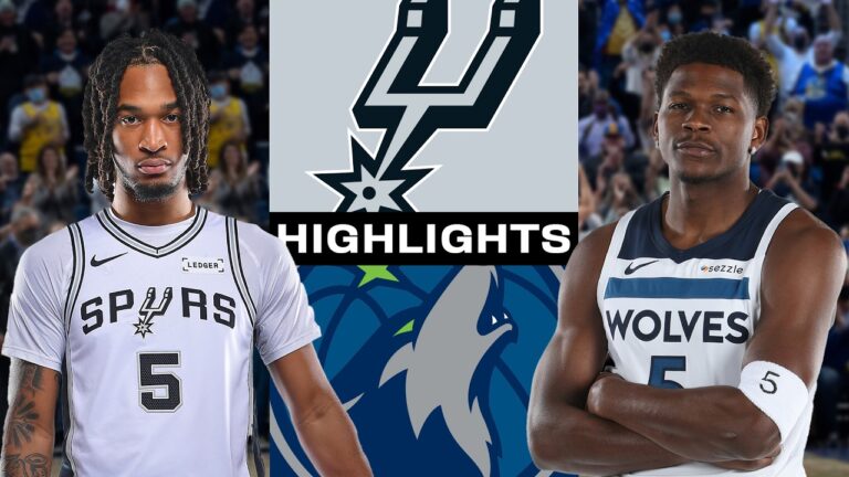 San Antonio Spurs vs Minnesota Timberwolves Western Conference Semifinals Game 1 Highlights