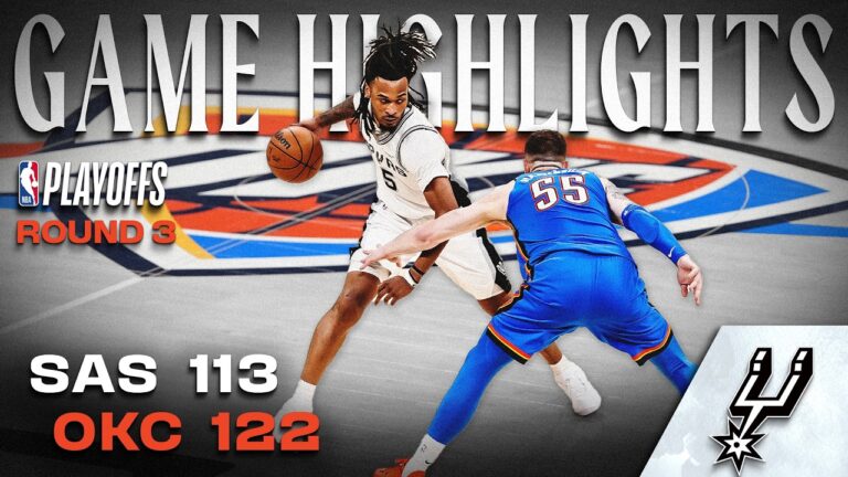 San Antonio Spurs vs OKC Thunder Western Conference Finals Game 2 Highlights