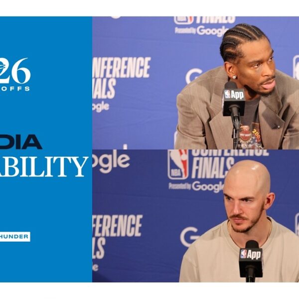SGA and Alex Caruso After Game 6 Playoffs WCF Game 6 Postgame Media May 28, 2026