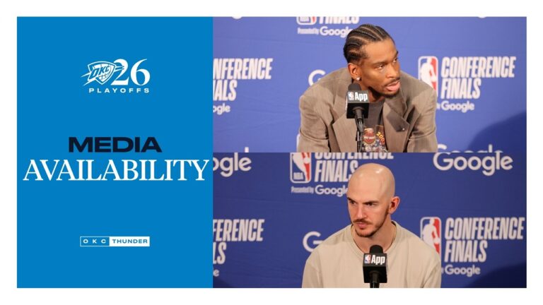 SGA and Alex Caruso After Game 6 Playoffs WCF Game 6 Postgame Media May 28, 2026