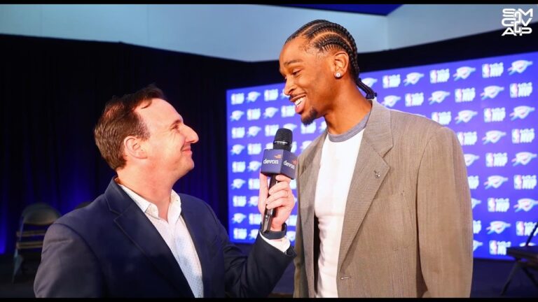 SGA joins Nick Gallo after being named 2025-26 Kia NBA MVP OKC Thunder