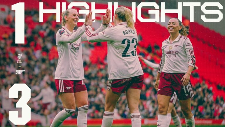 SIGNING OFF WITH A WIN HIGHLIGHTS Liverpool v Arsenal (1-3) WSL Russo, Mariona