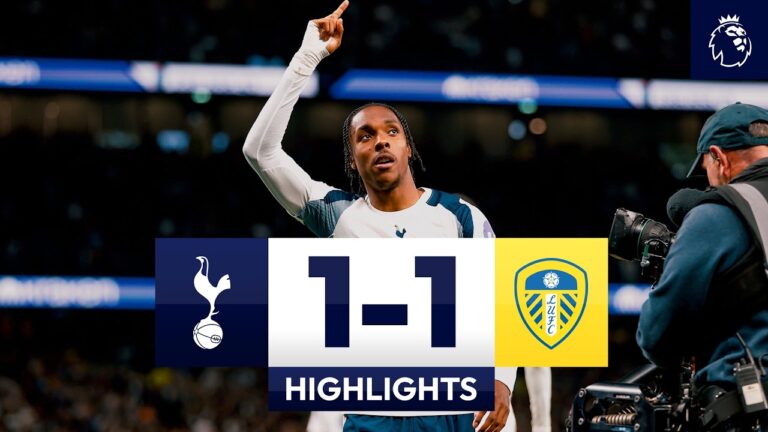 Spurs 1-1 Leeds United Premier League Highlights
