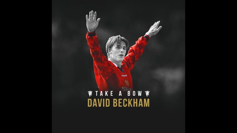Take A Bow David Beckham MUTV Original Manchester United