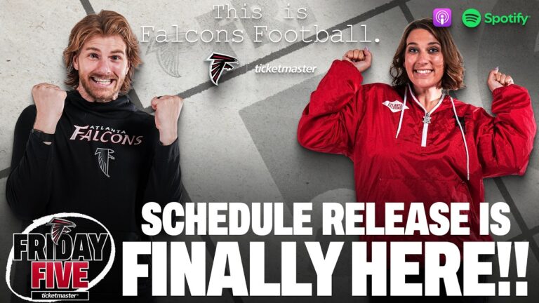 The 2026 Falcons’ schedule is FINALLY here! Discussing all 18 weeks Friday Five