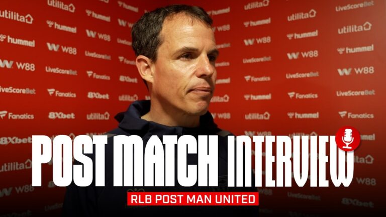 The balance was positive Régis Le Bris Post Manchester United Post-Match Interview