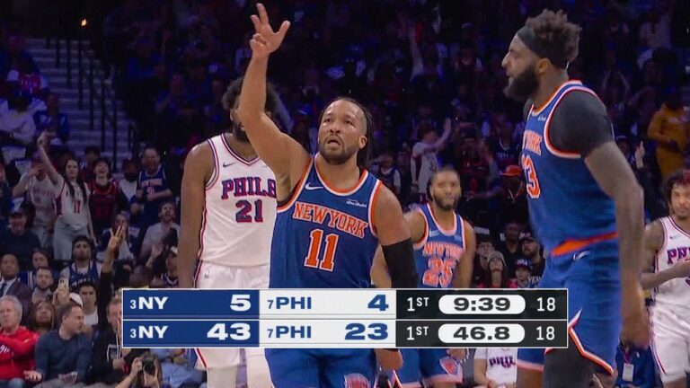 THE KNICKS HIT 11 THREES IN Q1 May 10, 2026