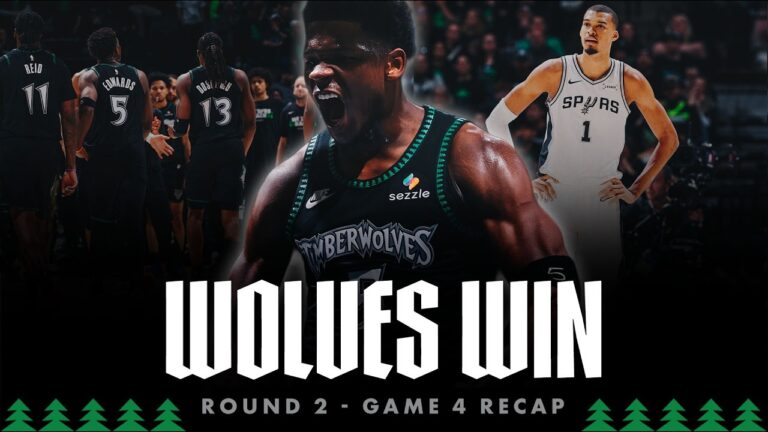 Timberwolves EVEN Series Up 2-2 Against Spurs Wembanyama EJECTED Anthony Edwards Drops 36 Points