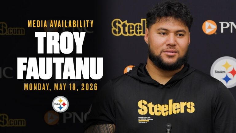 Troy Fautanu Media Availability (May 18) Pittsburgh Steelers