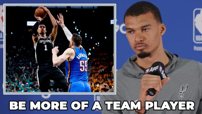 Victor Wembanyama on Being a Team Player During the Playoffs