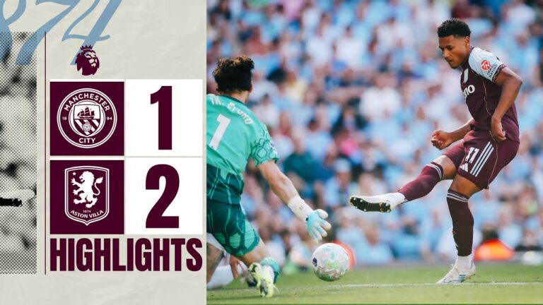 VILLA COMPLETE THE DOUBLE OVER CITY Manchester City 1-2 Aston Villa Premier League Highlights