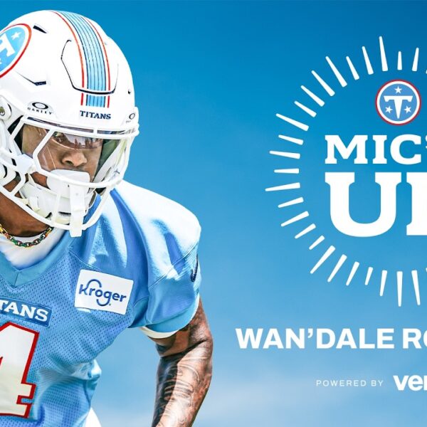 WanDale Robinson Micd Up at Practice Tennessee Titans