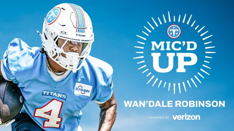 WanDale Robinson Micd Up at Practice Tennessee Titans
