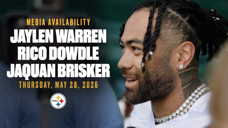 Warren, Dowdle, Brisker Media Availability (May 28) Pittsburgh Steelers