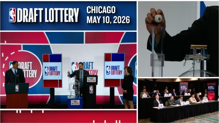 Watch the full NBA Draft Lottery 2026 drawing process.