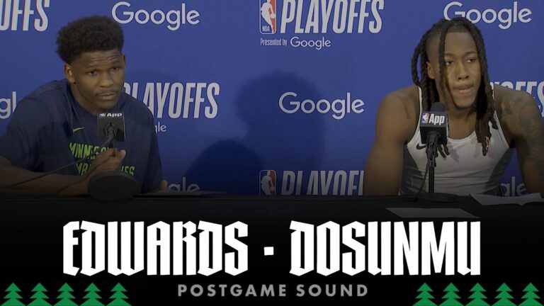 We Know What We Gotta Do Anthony Edwards & Ayo Dosunmu Postgame Sound 05.12.26
