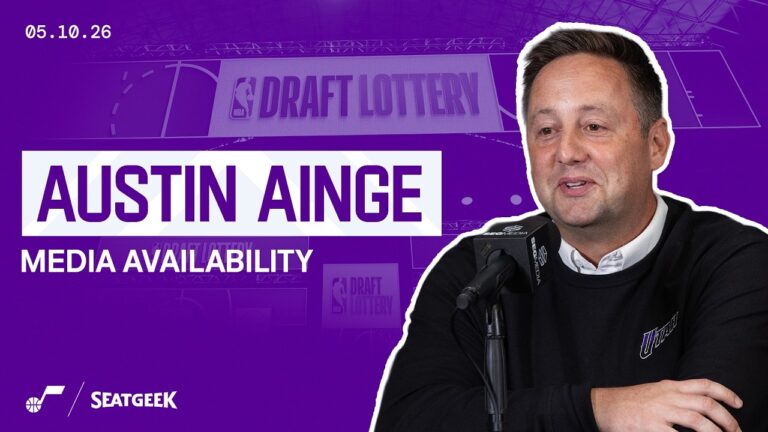 We’re glad for Jazz Nation that we got it Austin Ainge at the NBA Draft Lottery