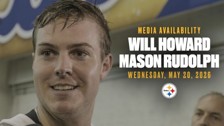 Will Howard, Mason Rudolph Media Availabilities (May 20) Pittsburgh Steelers