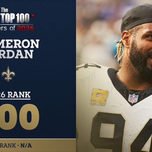 100: Cameron Jordan (DE, Saints) Top 100 Players of 2026