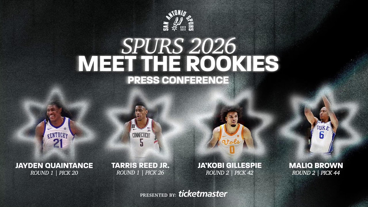 2026 Spurs NBA Draft Class Introduction