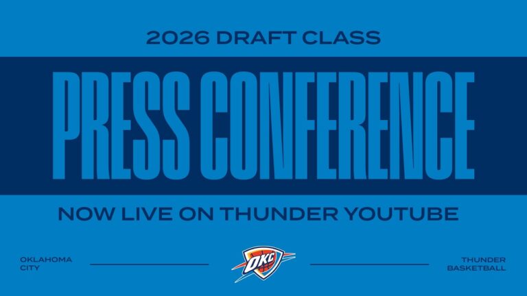 2026 Thunder Draft Class Press Conference Aday Mara, Bennett Stirtz and Otega Oweh Introduced