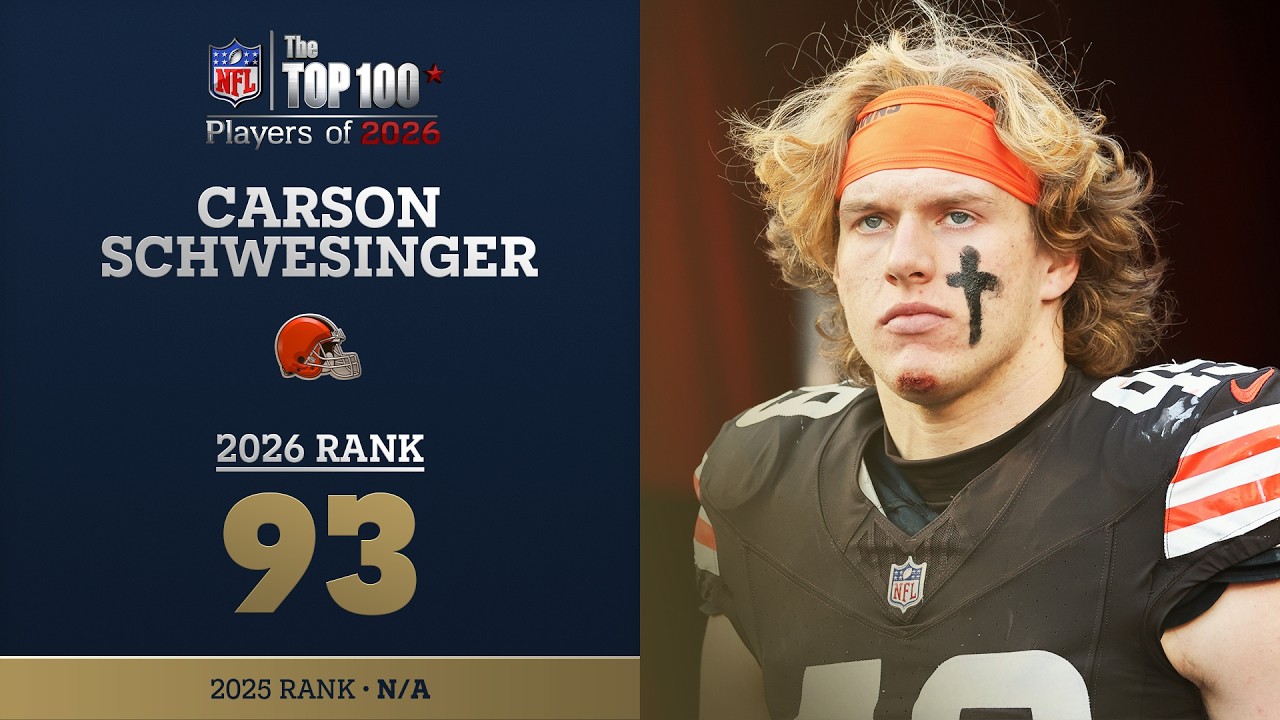 93: Carson Schwesinger (LB, Browns) Top 100 Players of 2026