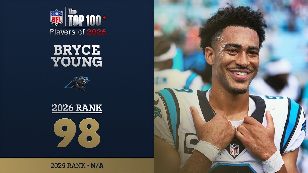 98: Bryce Young (QB, Panthers) Top 100 Players of 2026