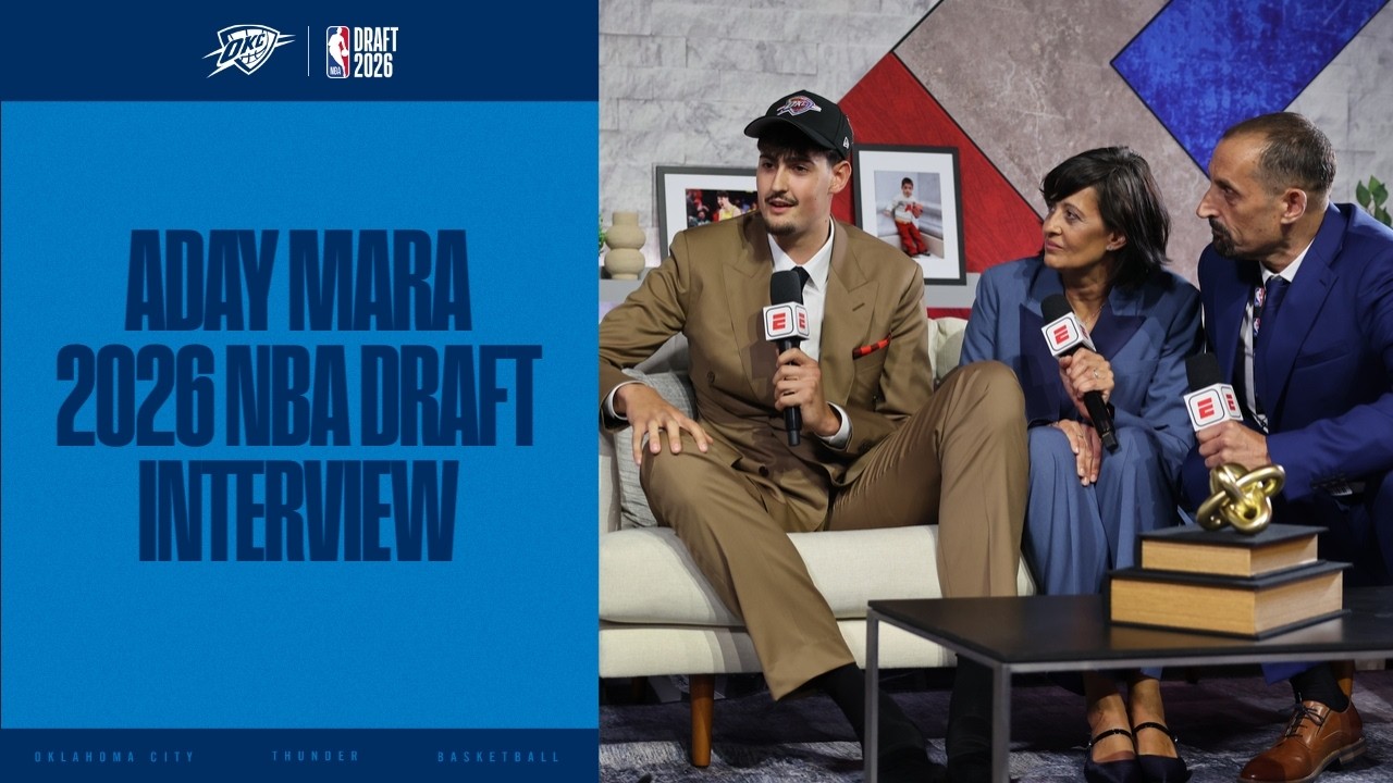 Aday Mara Interview After Getting Drafted 2026 NBA Draft OKC Thunder