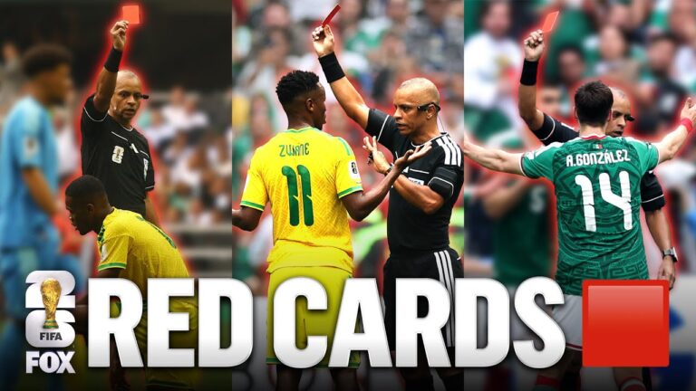 All THREE Red Cards from Mexico vs. South Africa 2026 FIFA World Cup