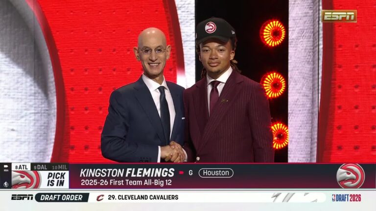 Atlanta Hawks Select Kingston Flemings with 8th Pick in First Round Full Pick & Interview