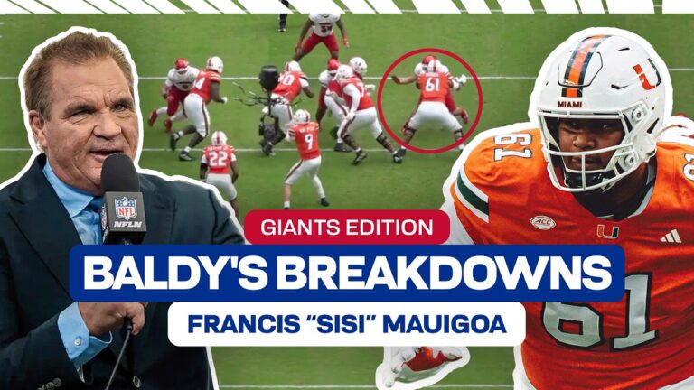 Baldy’s Breakdowns: Giants Edition OL Francis ‘Sisi’ Mauigoa New York Giants