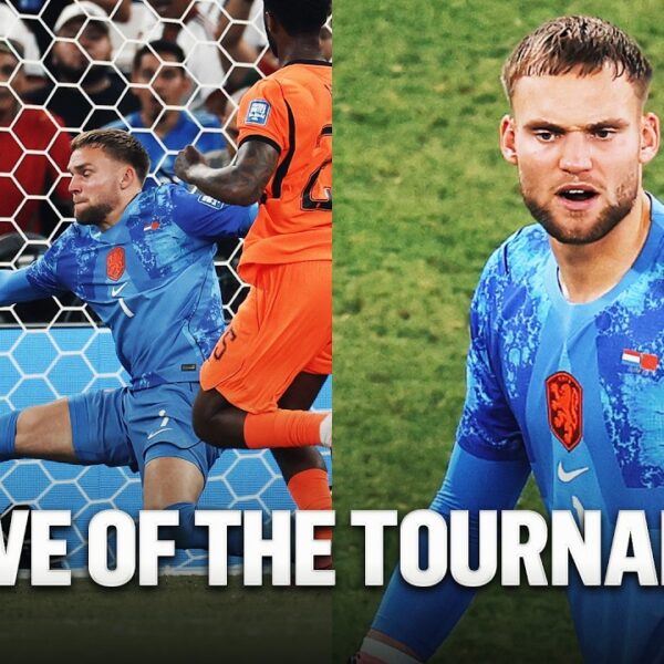 Bart Verbruggen Makes SPECTACULAR Save to Keep Netherlands Level in Extra Time Against Morocco