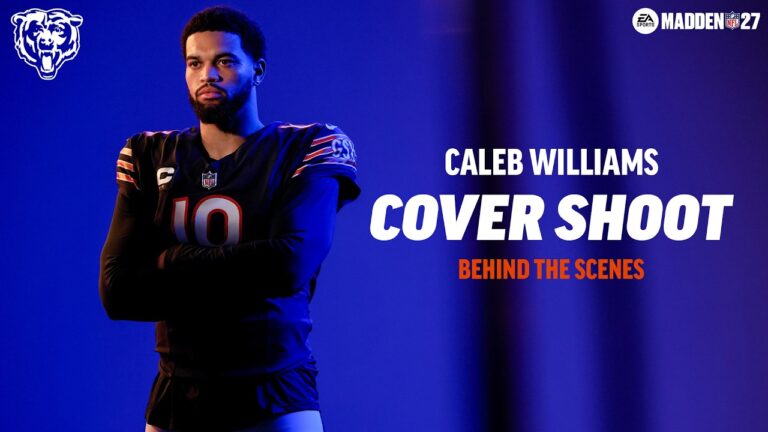 Behind the Scenes: Caleb Williams’ EA SPORTS Madden NFL 27 cover shoot Chicago Bears