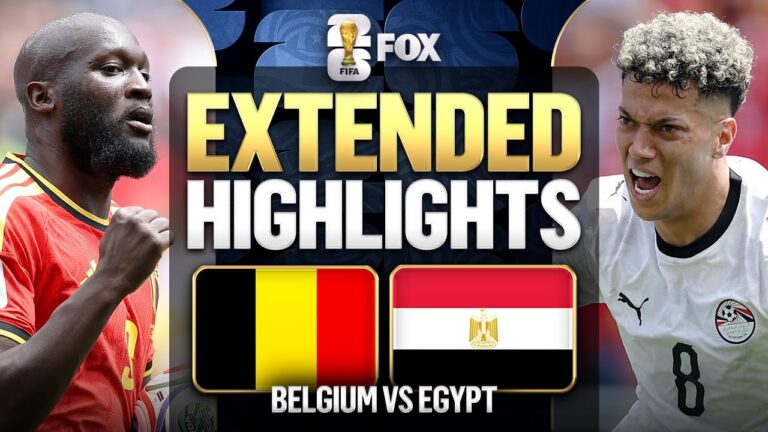 Belgium vs Egypt Extended Highlights 2026 FIFA World Cup