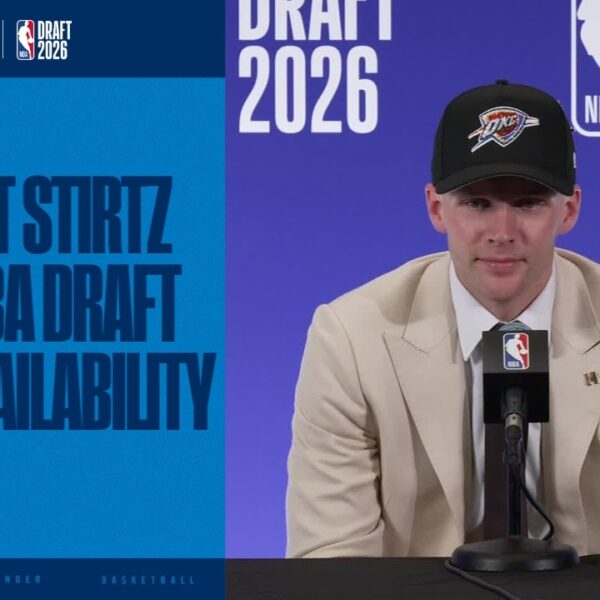Bennett Stirtz Draft Media Availability 2026 NBA Draft OKC Thunder