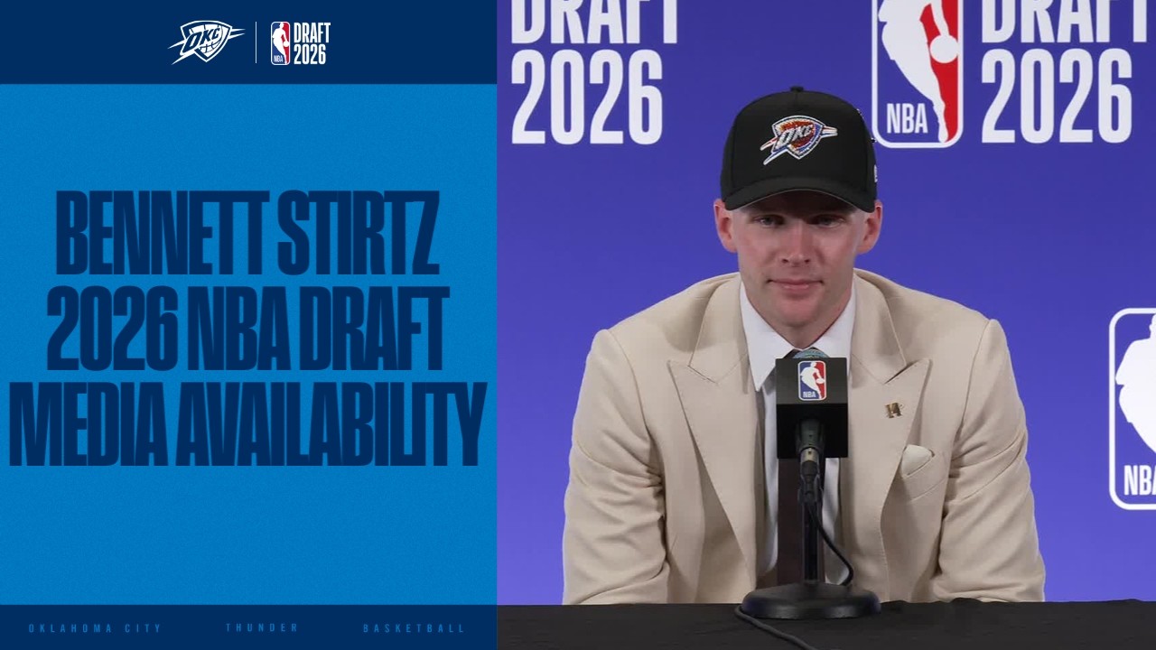 Bennett Stirtz Draft Media Availability 2026 NBA Draft OKC Thunder