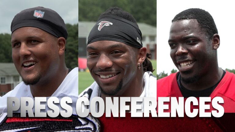 Bijan Robinson, Matthew Bergeron & others on the team’s development through OTAs Press Conference