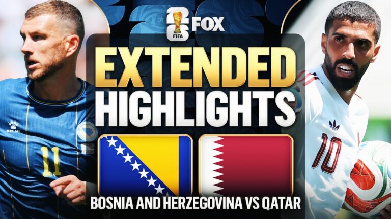 Bosnia and Herzegovina vs Qatar Extended Highlights 2026 FIFA World Cup