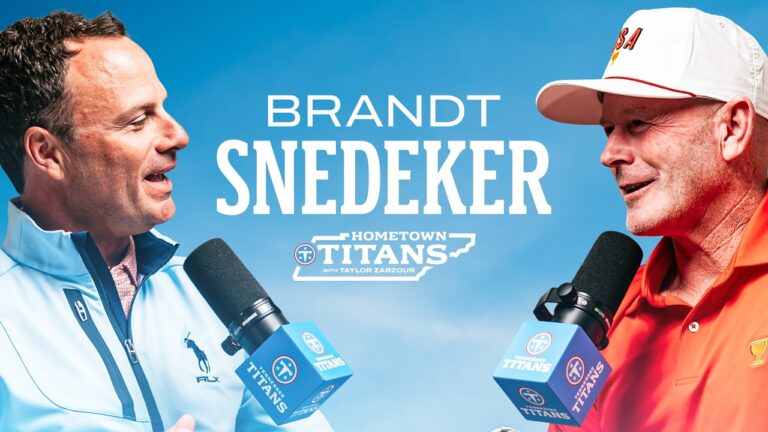 Brandt Snedeker on The Masters, Presidents Cup & His Steve McNair Connection Hometown Titans