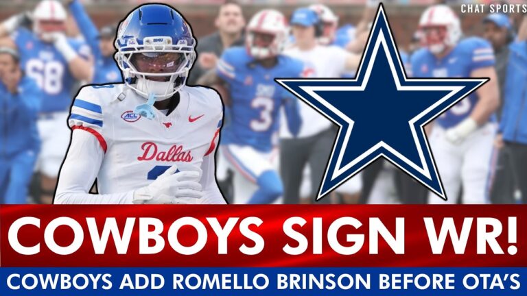 BREAKING: Cowboys Sign Wide Receiver Before OTAs! Dallas Cowboys News On Romello Brinson Signing
